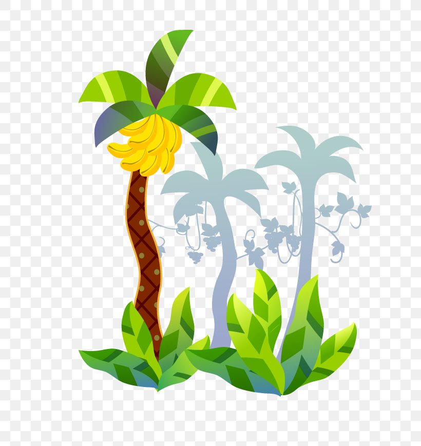 Banana Tree Cartoon, PNG, 780x869px, Banana, Branch, Cartoon, Creative  Work, Designer Download Free
