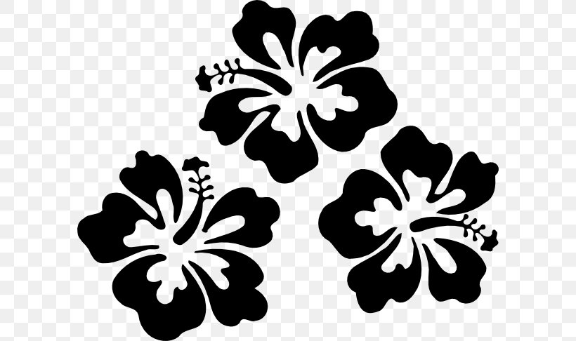 Blue Hibiscus Shoeblackplant Clip Art, PNG, 600x486px, Blue Hibiscus, Alyogyne, Black And White, Flora, Floral Design Download Free