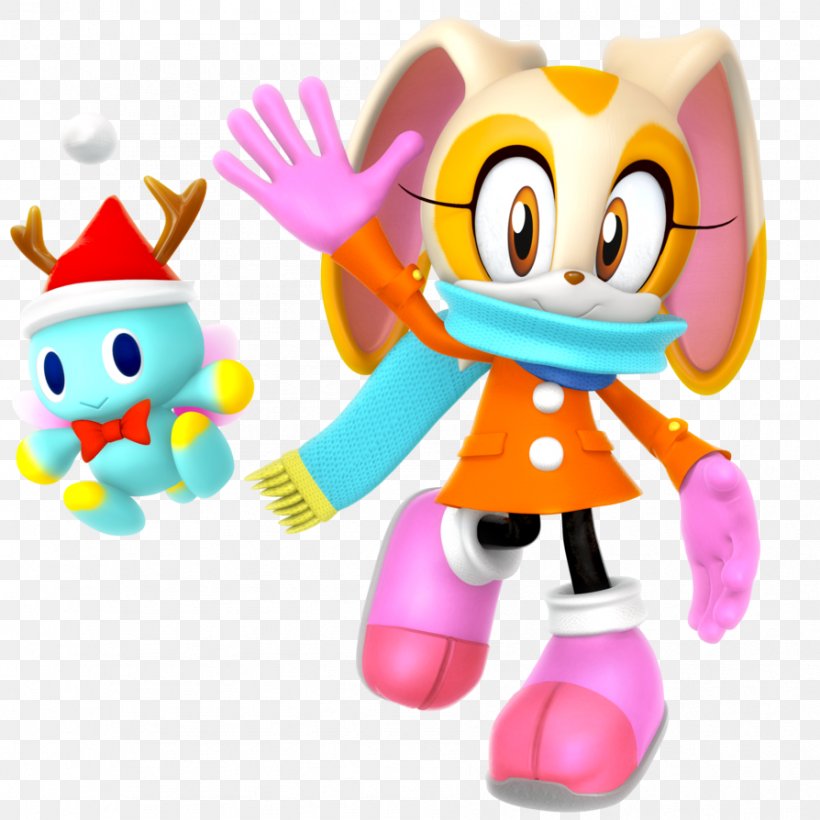 Cream The Rabbit Cheese The Chao Sonic Generations Amy Rose Tails, PNG, 894x894px, Cream The Rabbit, Amy Rose, Animal Figure, Art, Baby Toys Download Free