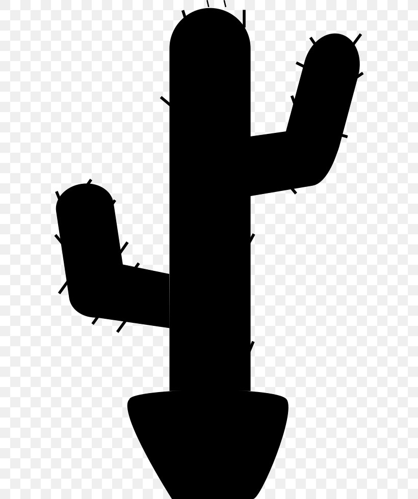 Clip Art Cactus, PNG, 608x980px, Cactus, Black And White, Computer Font, Drawing, Monochrome Photography Download Free