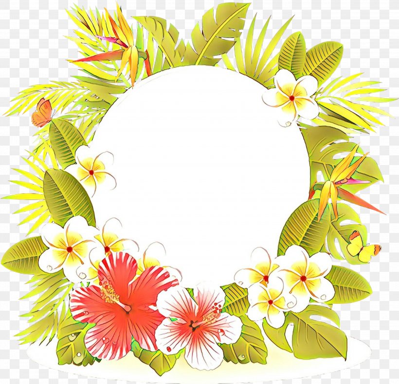 Watercolor Wreath Flower, PNG, 3000x2895px, Cartoon, Decorative Borders, Floral Design, Flower, Interior Design Download Free