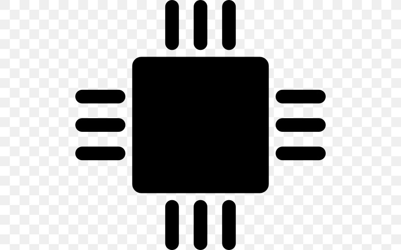 Integrated Circuits & Chips, PNG, 512x512px, Integrated Circuits Chips, Black, Black And White, Brand, Central Processing Unit Download Free