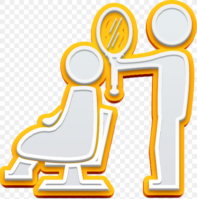 People Icon Hair Salon Icon Hairdresser Showing A Mirror To The Client Icon, PNG, 1078x1088px, People Icon, Behavior, Cartoon, Geometry, Hair Salon Icon Download Free