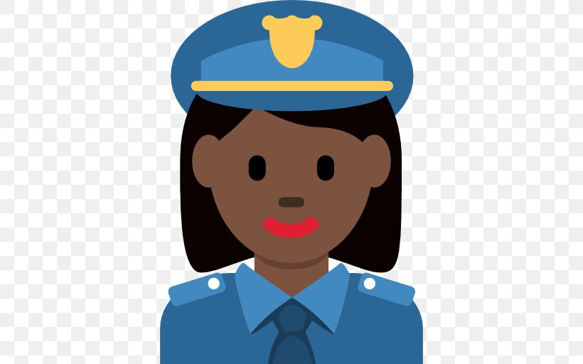 Police Officer Emoji Dark Skin Sheriff, PNG, 512x512px, Police Officer, Black, Boy, Cartoon, Cheek Download Free