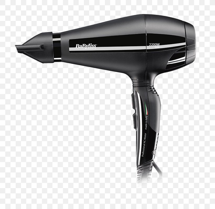 Babyliss Hairdryer 6000E Hair Dryers Personal Care BaByliss Diamond AC Dryer Babyliss Secador Profesional Ultra Potente 6616E 2300W #Negro, PNG, 800x800px, Hair Dryers, Babylisspro Nano Titanium Midsize, Brush, Hair, Hair Dryer Download Free