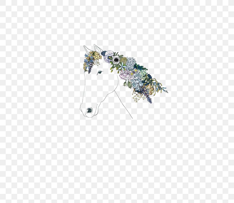 Horse Flower Pony Mane, PNG, 570x712px, Horse, Art, Fictional Character, Flower, Horse Like Mammal Download Free