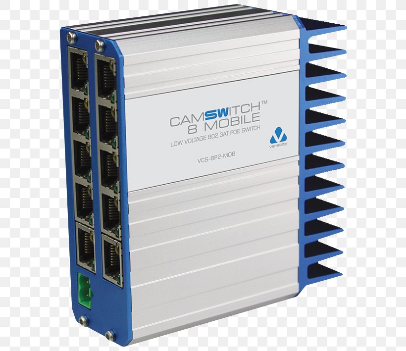 Veracity VCS-4P1-MOB Mobile Power Over Ethernet VCS-4P1 Veracity CAMSWITCH 4 Plus Network Switch, PNG, 594x709px, Power Over Ethernet, Computer Network, Computer Port, Data, Direct Current Download Free