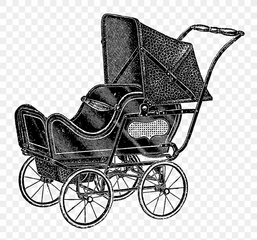 Carriage Baby Transport Wagon Chariot Motor Vehicle, PNG, 1600x1494px, Carriage, Baby Carriage, Baby Products, Baby Transport, Black And White Download Free