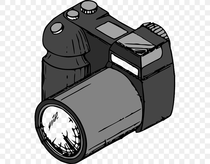 Digital Cameras Clip Art, PNG, 549x640px, Camera, Automotive Tire, Black And White, Digital Cameras, Digital Slr Download Free