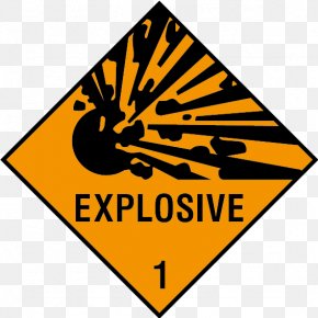 Explosion - Sticker Decal Explosive Material Dangerous Goods Hazard Symbol PNG