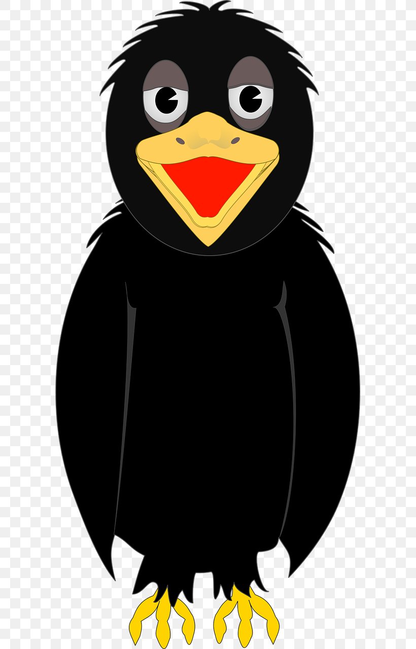 Common Raven Bird Free Content Clip Art, PNG, 640x1280px, Common Raven, Beak, Bird, Bird Of Prey, Cartoon Download Free