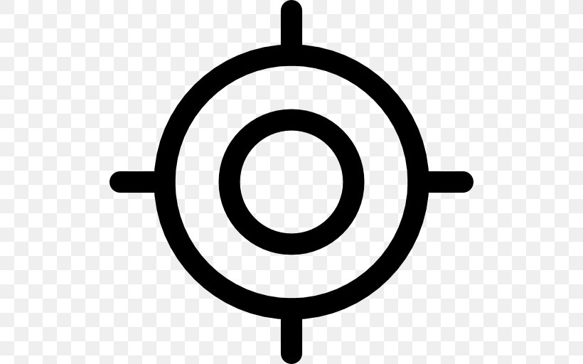 Icon Design Shooting Target Clip Art, PNG, 512x512px, Icon Design, Area, Black And White, Reticle, Royaltyfree Download Free