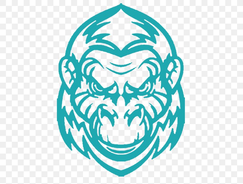 Gorilla FC Primate Ape Seattle Sounders FC, PNG, 474x623px, Gorilla, Airsoft, Ape, Art, Black And White Download Free