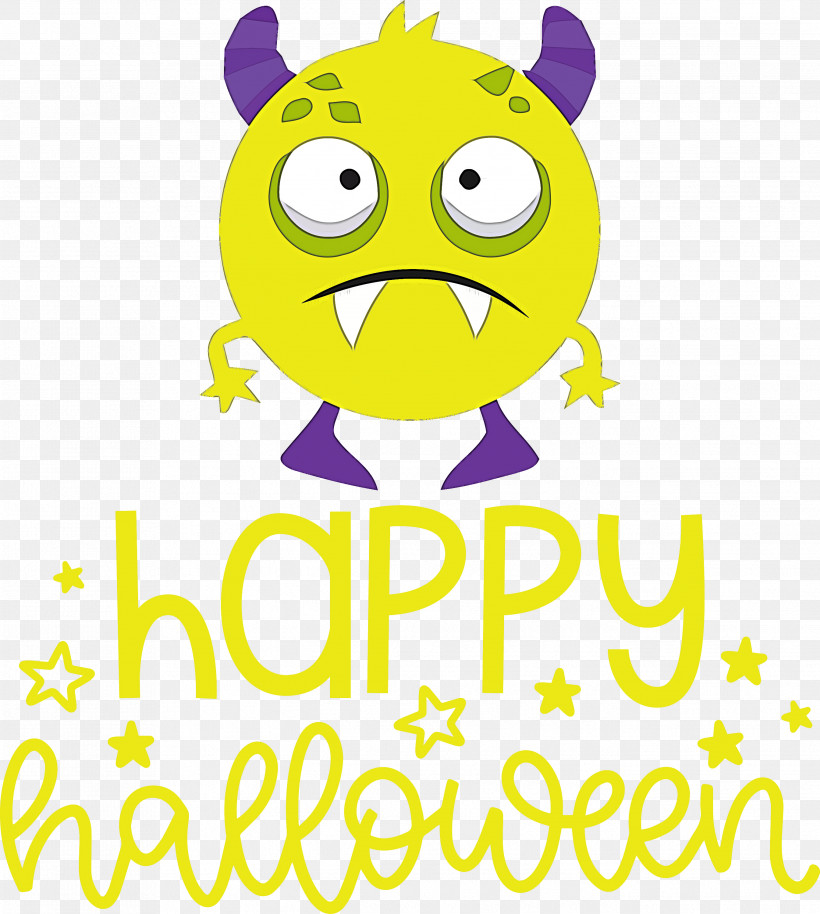 Happy Halloween, PNG, 2691x3000px, Happy Halloween, Cartoon, Emoticon, Happiness, Line Download Free