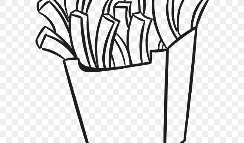 Leaf Drawing, PNG, 584x481px, French Fries, Blackandwhite, Coloring Book, Drawing, Fast Food Download Free