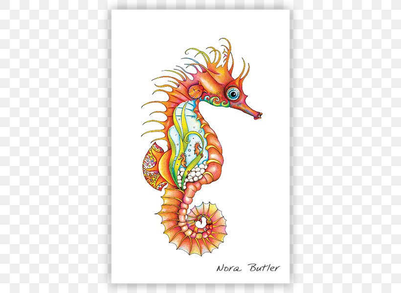 Nora Butler Designs Seahorse Drawing Work Of Art, PNG, 600x600px, Nora Butler Designs, Art, Art Museum, Artist, Drawing Download Free