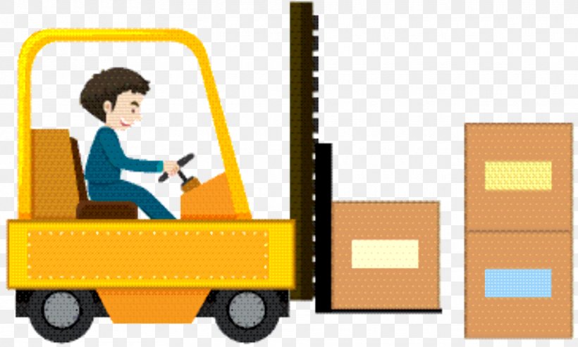 Warehouse Cartoon, PNG, 1870x1126px, Forklift, Cartoon, Drawing