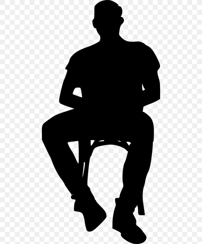 Silhouette Chair, PNG, 480x989px, Silhouette, Black, Black And White, Chair, Hand Download Free