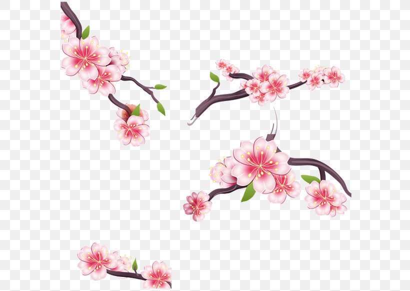 Cherry Blossom Flower Clip Art, PNG, 600x582px, Blossom, Artificial Flower, Branch, Cartoon, Cherry Download Free