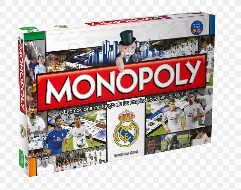 Hasbro Monopoly Real Madrid C.F. Monopoly Junior Spain, PNG, 1371x1080px, Monopoly, Advertising, Board Game, Display Advertising, Game Download Free