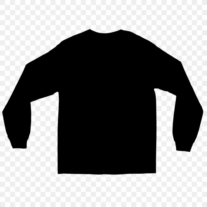 Sweatshirt T-shirt Sweater Clothing Sleeve, PNG, 1000x1000px, Sweatshirt, Black, Blackandwhite, Clothing, Crew Neck Download Free