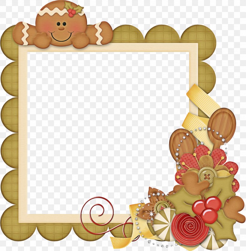 Christmas Gingerbread Man, PNG, 2946x3000px, Gingerbread House, Biscuit, Biscuits, Borders And Frames, Christmas Day Download Free