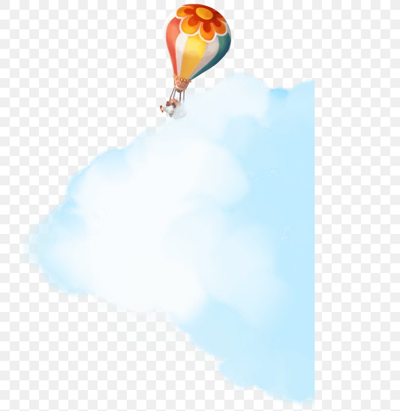 Cloud Download Balloon Illustration, PNG, 743x843px, Cloud, Balloon, Blue, Computer, Copyright Download Free