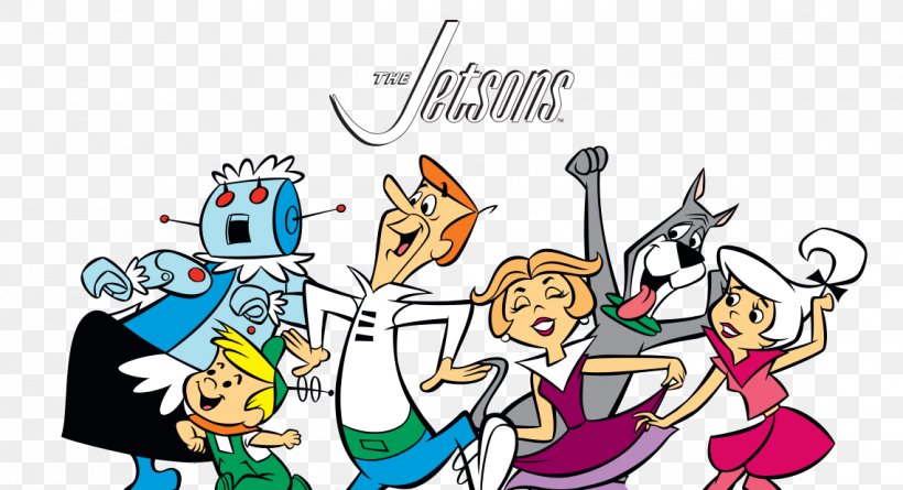 George Jetson Elroy Jetson Barney Rubble Wilma Flintstone Betty Rubble, PNG, 1140x620px, George Jetson, Animated Cartoon, Animated Film, Area, Art Download Free