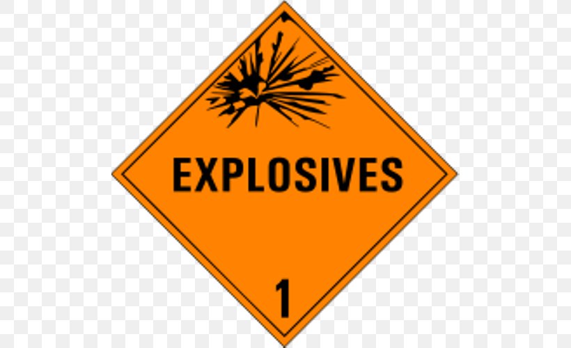 Explosive Material Dangerous Goods Explosion Detonation Gas, PNG, 500x500px, Explosive Material, Adr, Area, Brand, Chemical Reaction Download Free