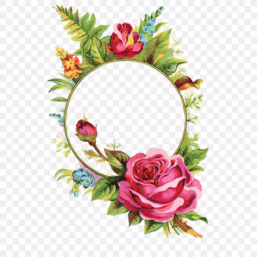 Picture Frame, PNG, 3000x3000px, Watercolor, Cut Flowers, Flower, Paint, Picture Frame Download Free