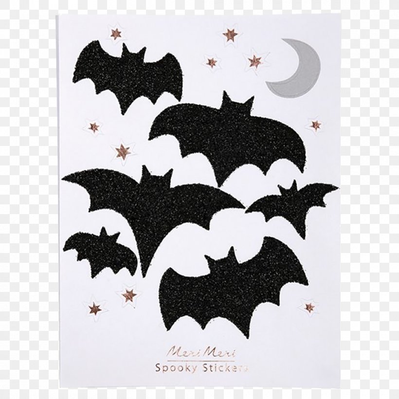 Sticker Paper Adhesive Tape Glitter Wall Decal, PNG, 1000x1000px, Sticker, Adhesive, Adhesive Tape, Bat, Black Download Free