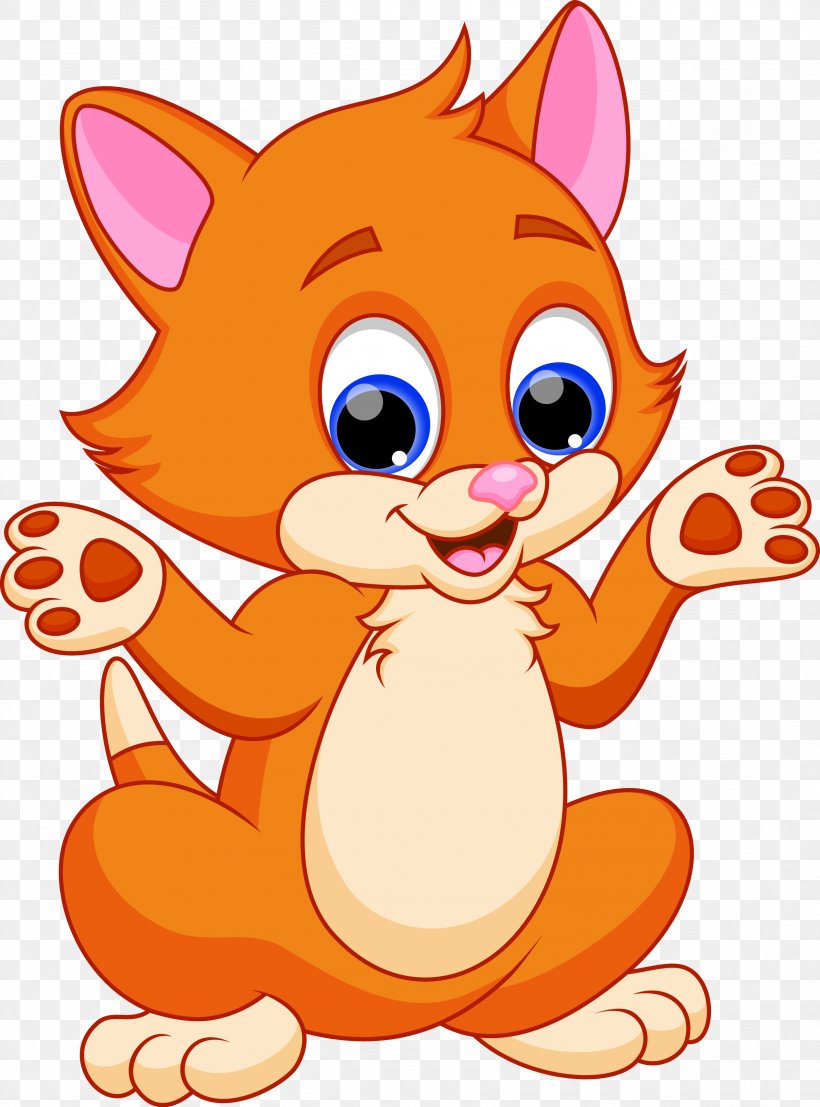 Kitten Cartoon Draw Cat Free Download Vector PSD and
