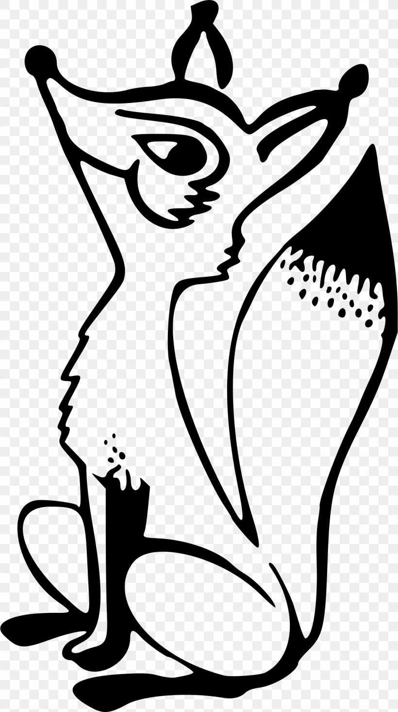 Drawing Black And White Arctic Fox Clip Art, PNG, 1342x2400px, Drawing, Arctic Fox, Art, Artwork, Black Download Free
