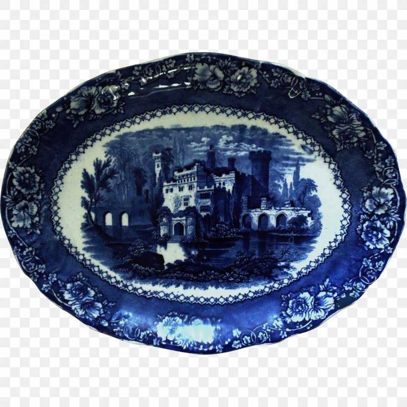 Flow Blue Tableware Platter Plate Porcelain, PNG, 1900x1900px, Flow Blue, Blue, Blue And White Porcelain, Blue And White Pottery, Bowl Download Free
