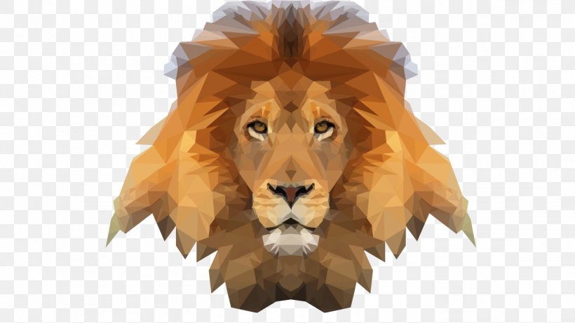 Lion Low Poly Animal Clip Art, PNG, 1366x768px, Lion, Animal, Art, Big Cat, Big Cats Download Free