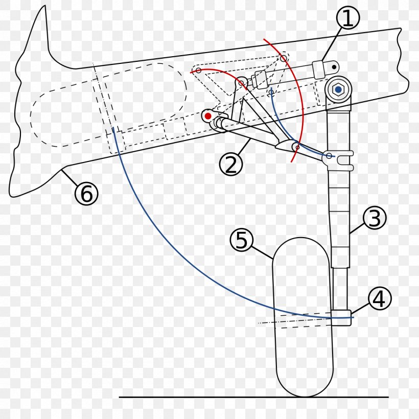 Aircraft Airplane Landing Gear Schematic Mechanism, PNG, 1200x1200px, Aircraft, Airplane, Area, Artwork, Diagram Download Free