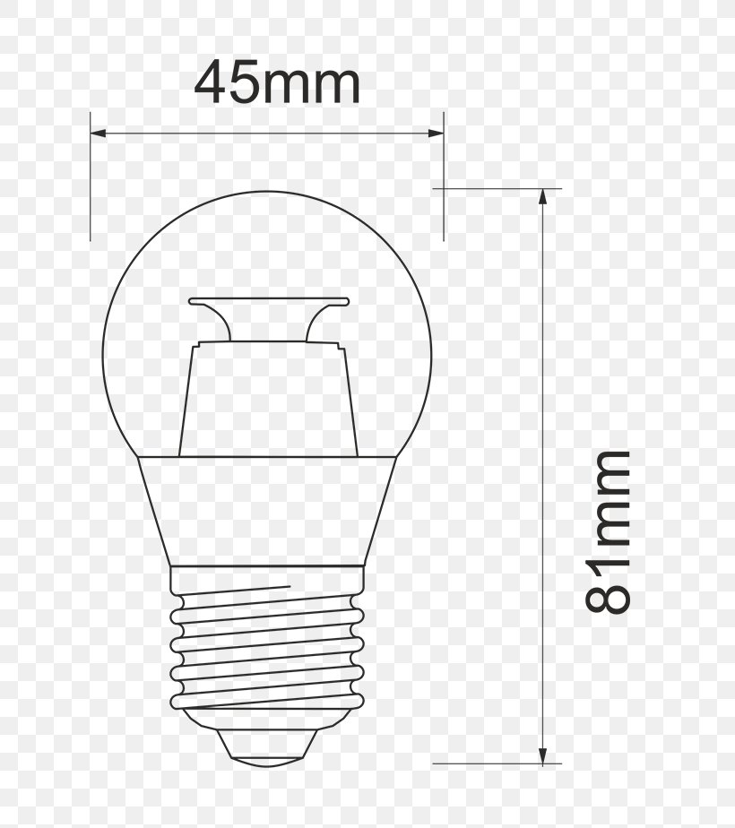 Edison Screw LED Lamp Incandescent Light Bulb Light-emitting Diode Paper, PNG, 678x924px, Edison Screw, Area, Black And White, Diagram, Drawing Download Free