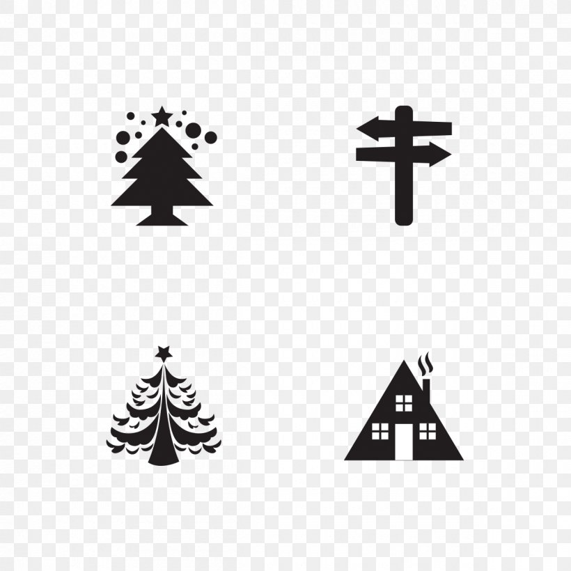 Christmas Euclidean Vector Icon, PNG, 1200x1200px, Santa Claus, Black, Black And White, Brand, Christmas Download Free