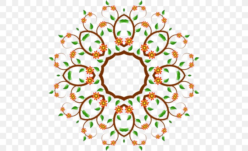Flower Floral Design Circle Clip Art, PNG, 500x500px, Flower, Abstract Art, Area, Art, Decorative Arts Download Free