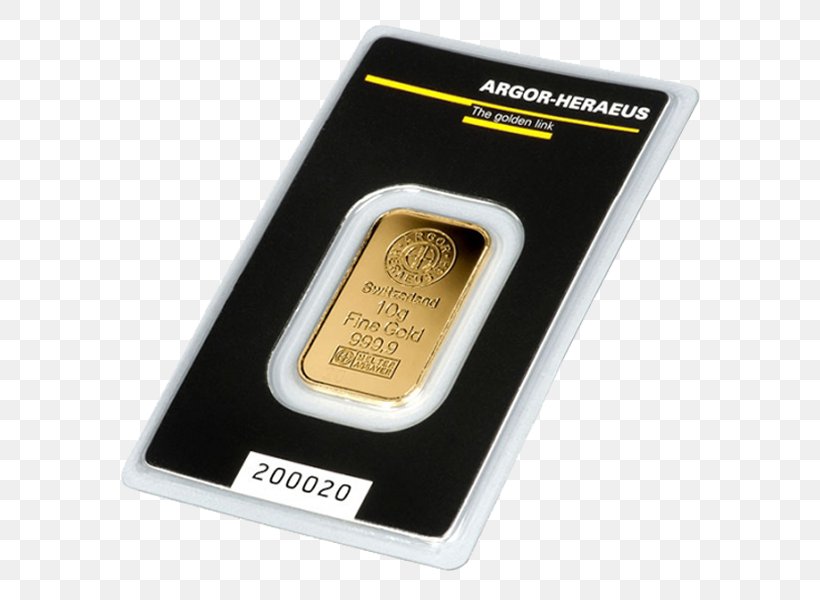 Gold Bar Argor Heraeus Silver, PNG, 600x600px, Gold Bar, Coin, Gold, Hardware, Heraeus Download Free