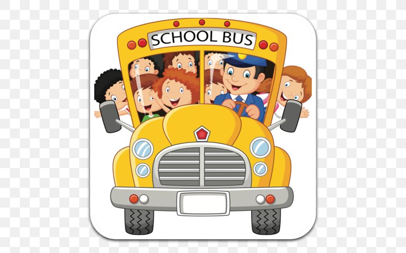 School Bus Clip Art, PNG, 512x512px, Bus, Automotive Design, Brand, Bus Driver, Cartoon Download Free