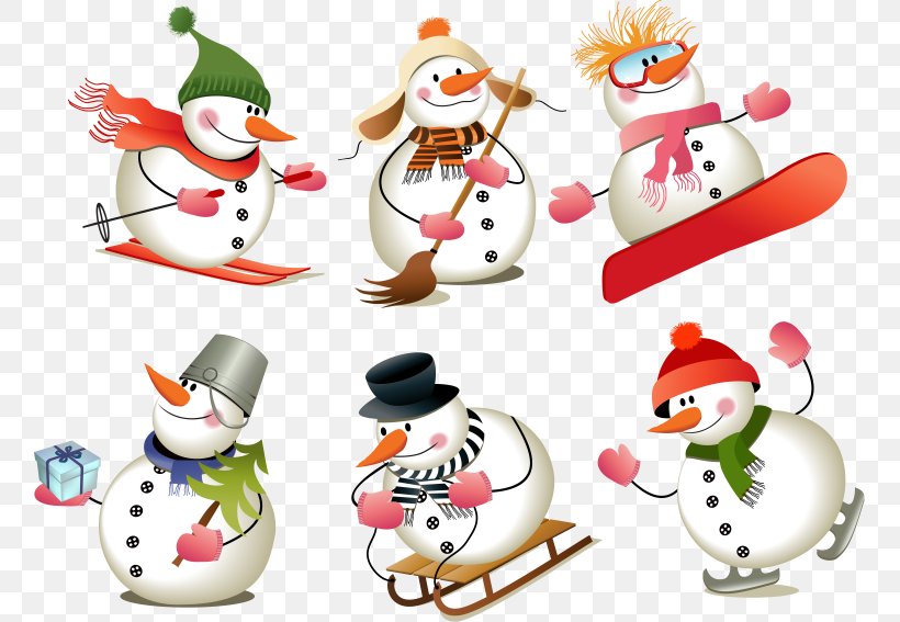 Snowman Euclidean Vector Illustration, PNG, 758x567px, Snowman, Christmas, Christmas Decoration, Christmas Ornament, Fictional Character Download Free