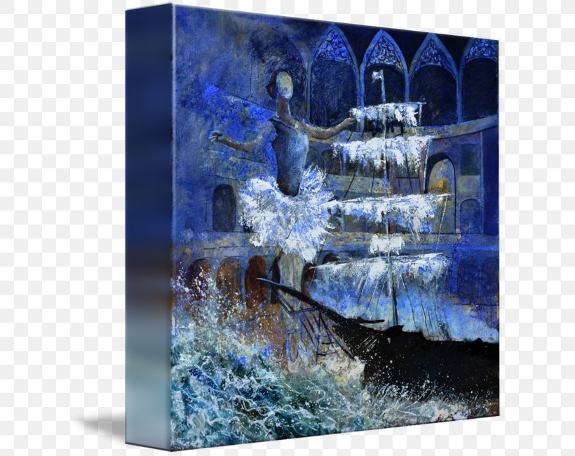 Modern Art Water Resources Painting Water Feature, PNG, 621x650px, Modern Art, Art, Blue, Freezing, Ice Download Free