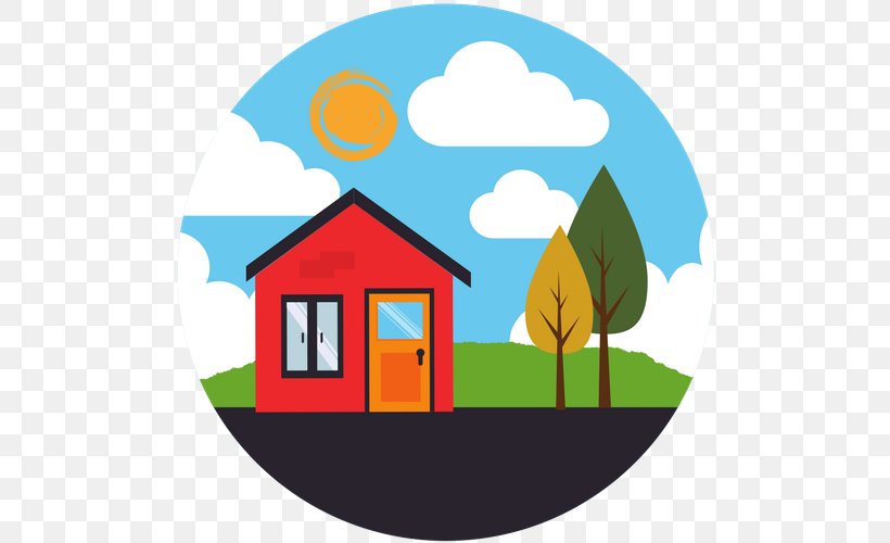 Vector Graphics Illustration Real Estate Clip Art Home Inspection, PNG, 500x500px, Real Estate, Area, Artwork, Brand, Computer Software Download Free
