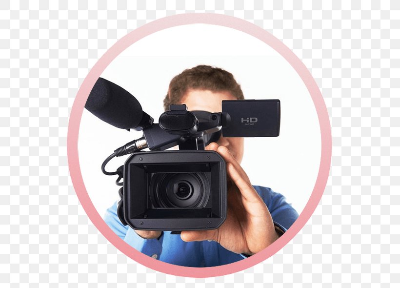 Digital SLR Videographer Camera Lens Photographic Film Cinematographer, PNG, 579x590px, Watercolor, Cartoon, Flower, Frame, Heart Download Free