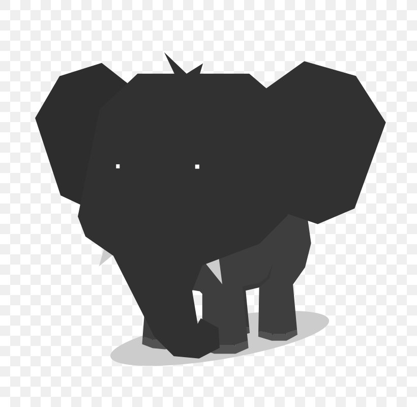 Indian Elephant Drawing Silhouette, PNG, 800x800px, Indian Elephant, African Elephant, Art, Black, Black And White Download Free