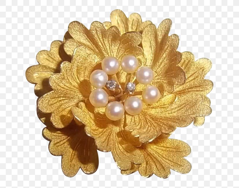 Brooch Flower Jewellery Gold Petal, PNG, 645x645px, Brooch, Colored Gold, Diamond, Flower, Gemstone Download Free