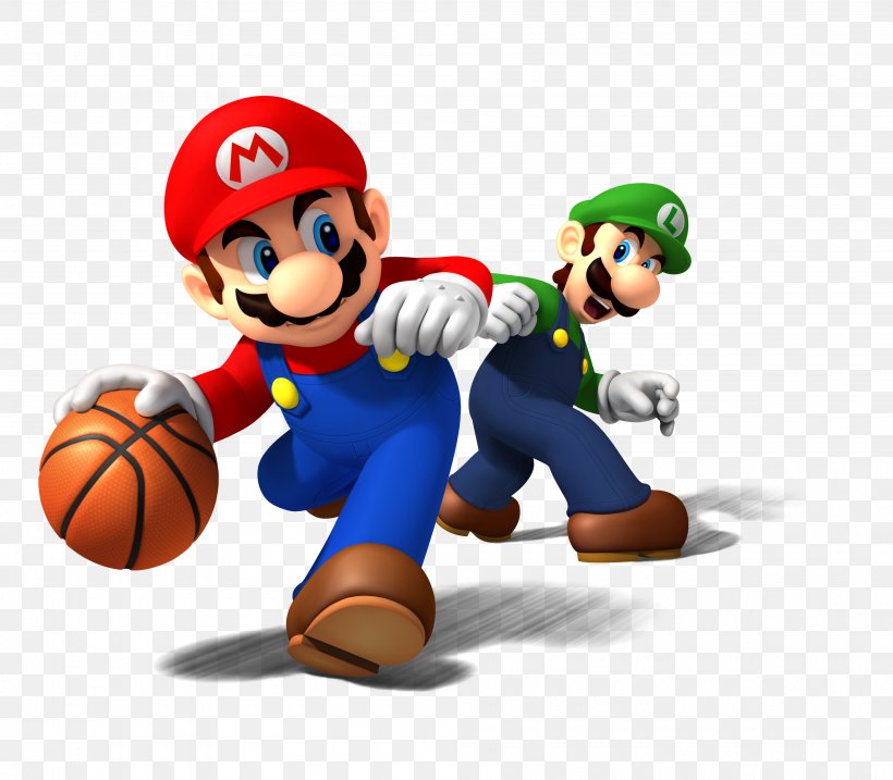 Mario Sports Mix Mario & Luigi: Superstar Saga Wii, PNG, 4000x3500px, Mario Sports Mix, Figurine, Game, Luigi, Mario Download Free