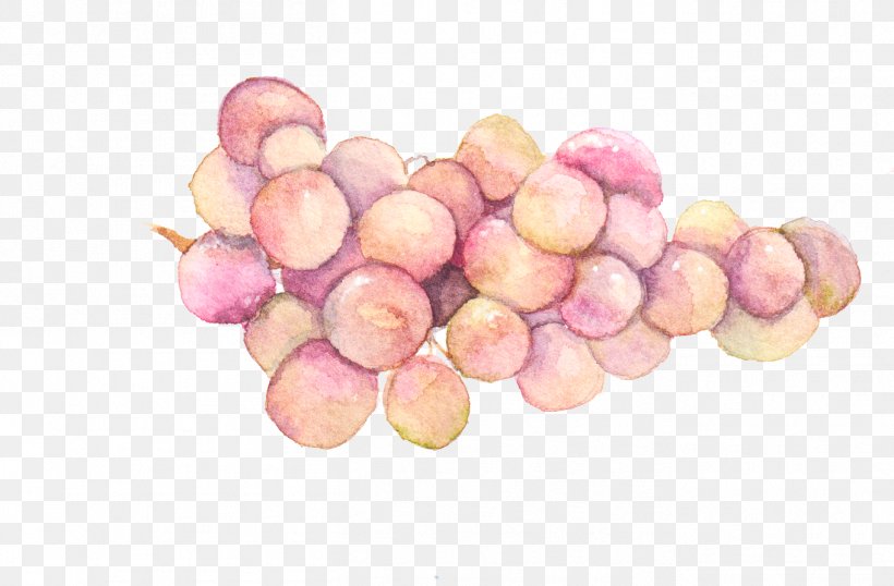 Watercolor Painting Grape, PNG, 1361x894px, Watercolor Painting, Flower, Food, Fruit, Grape Download Free