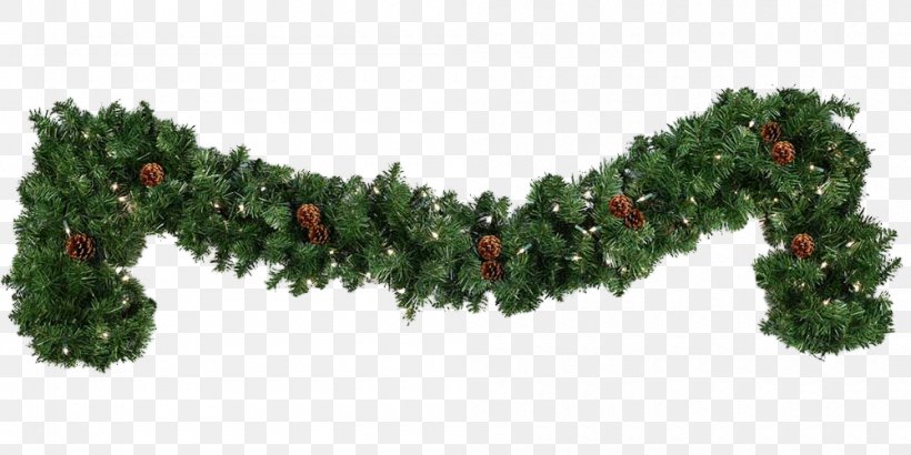 Garland Christmas Wreath Clip Art, PNG, 1000x500px, Garland, Branch, Christmas, Christmas And Holiday Season, Christmas Decoration Download Free